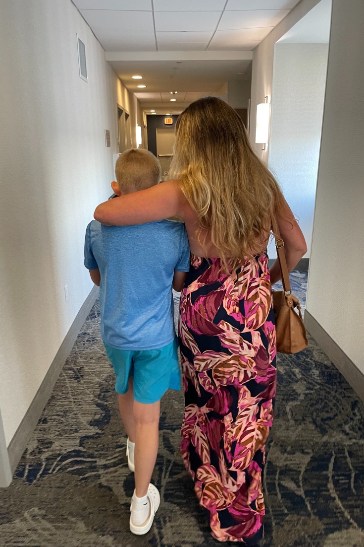 Jess Healey, WordPress Website Designer, with her son